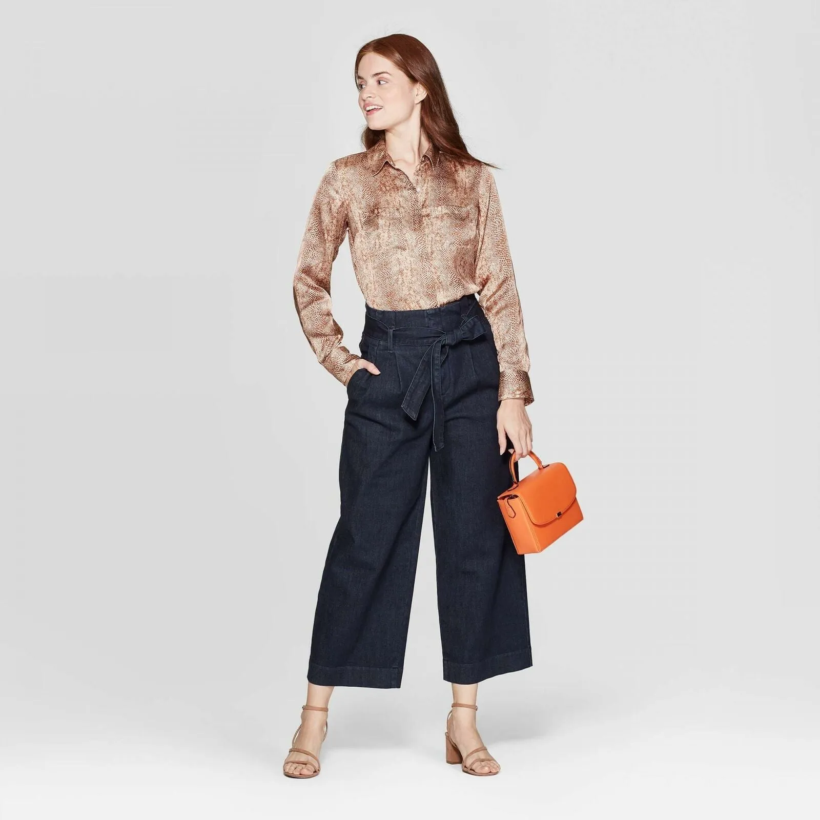 A New Day Relaxed Fit Long Sleeve Collared Button-Down Blouse