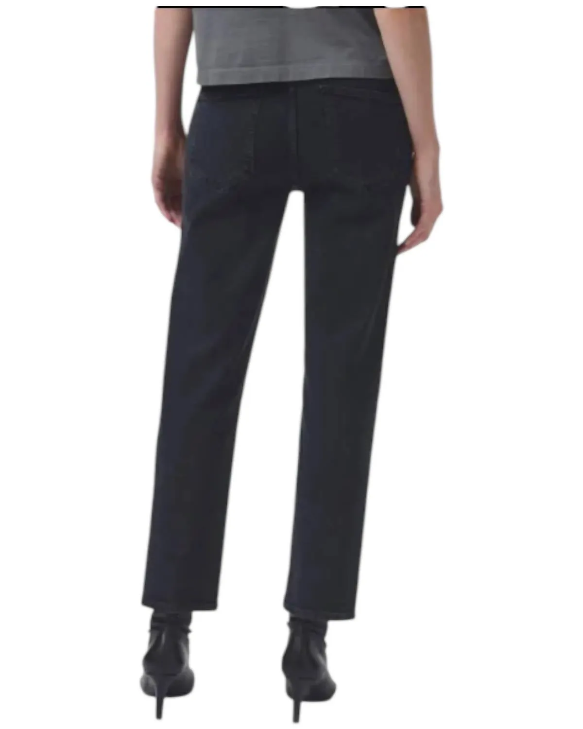 Agolde - Kye Mid Rise Straight Cropped Jeans