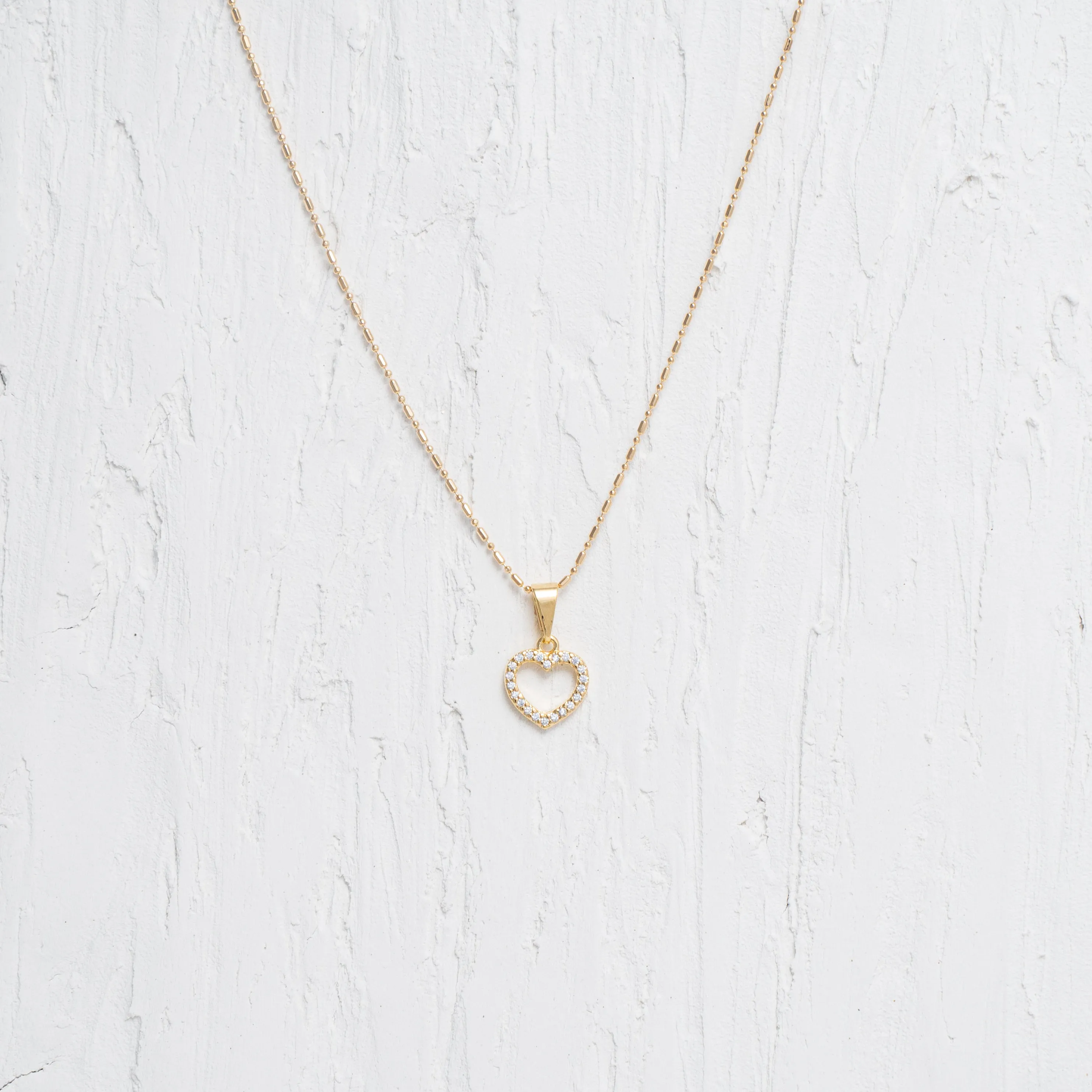 Dainty Heart Charm Necklace