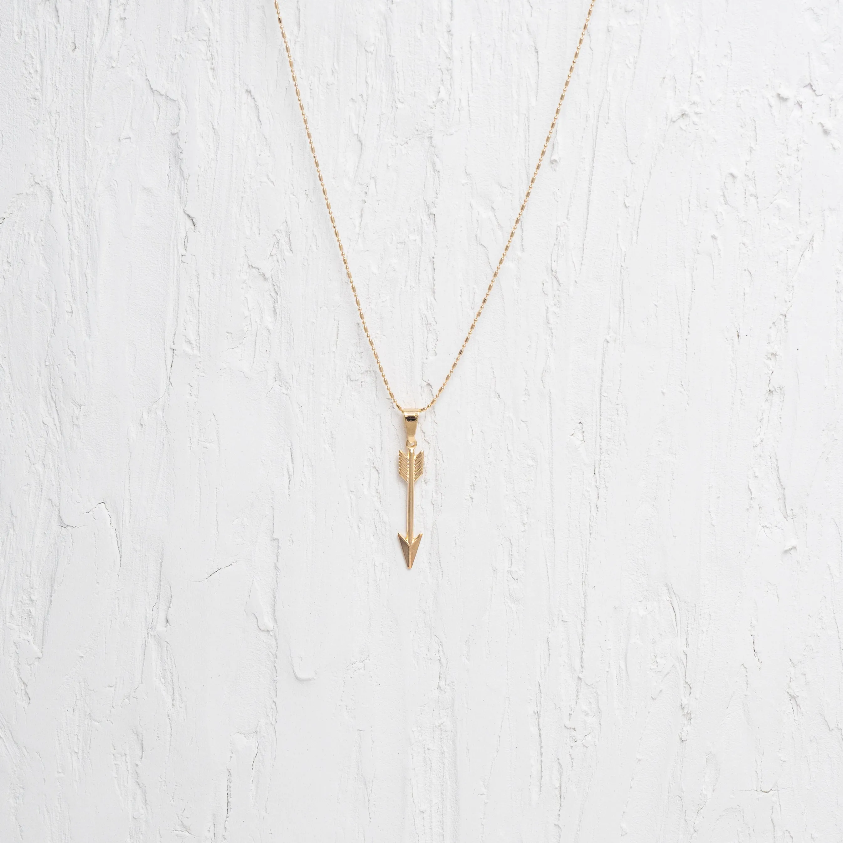 Gold Arrow Charm Necklace