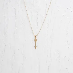 Gold Arrow Charm Necklace