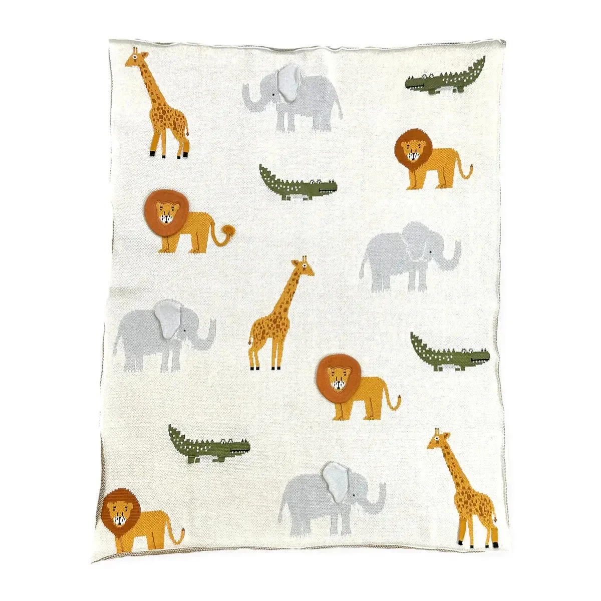 Organic Baby Blanket- Savannah 3D