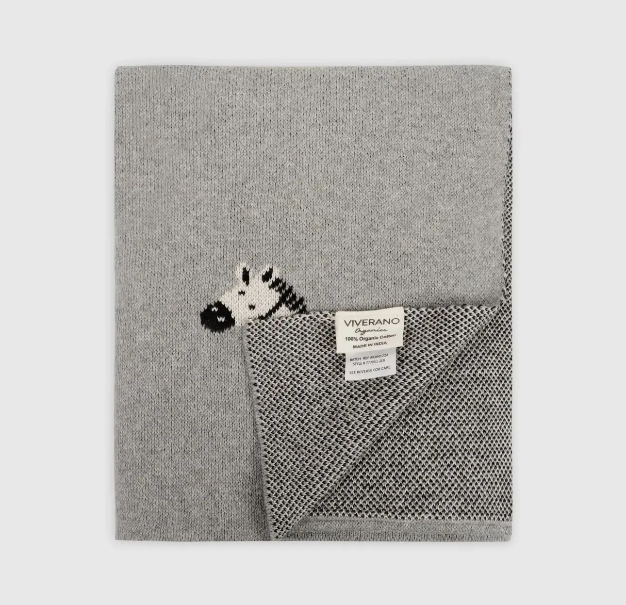 Organic Cotton Baby Blanket-Zebra