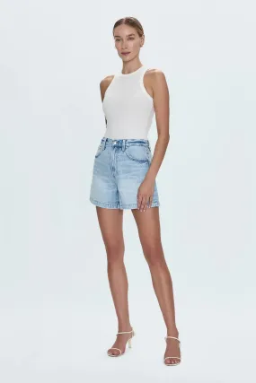 Pistola Saige High Rise A-Line Denim Shorts in Berkeley