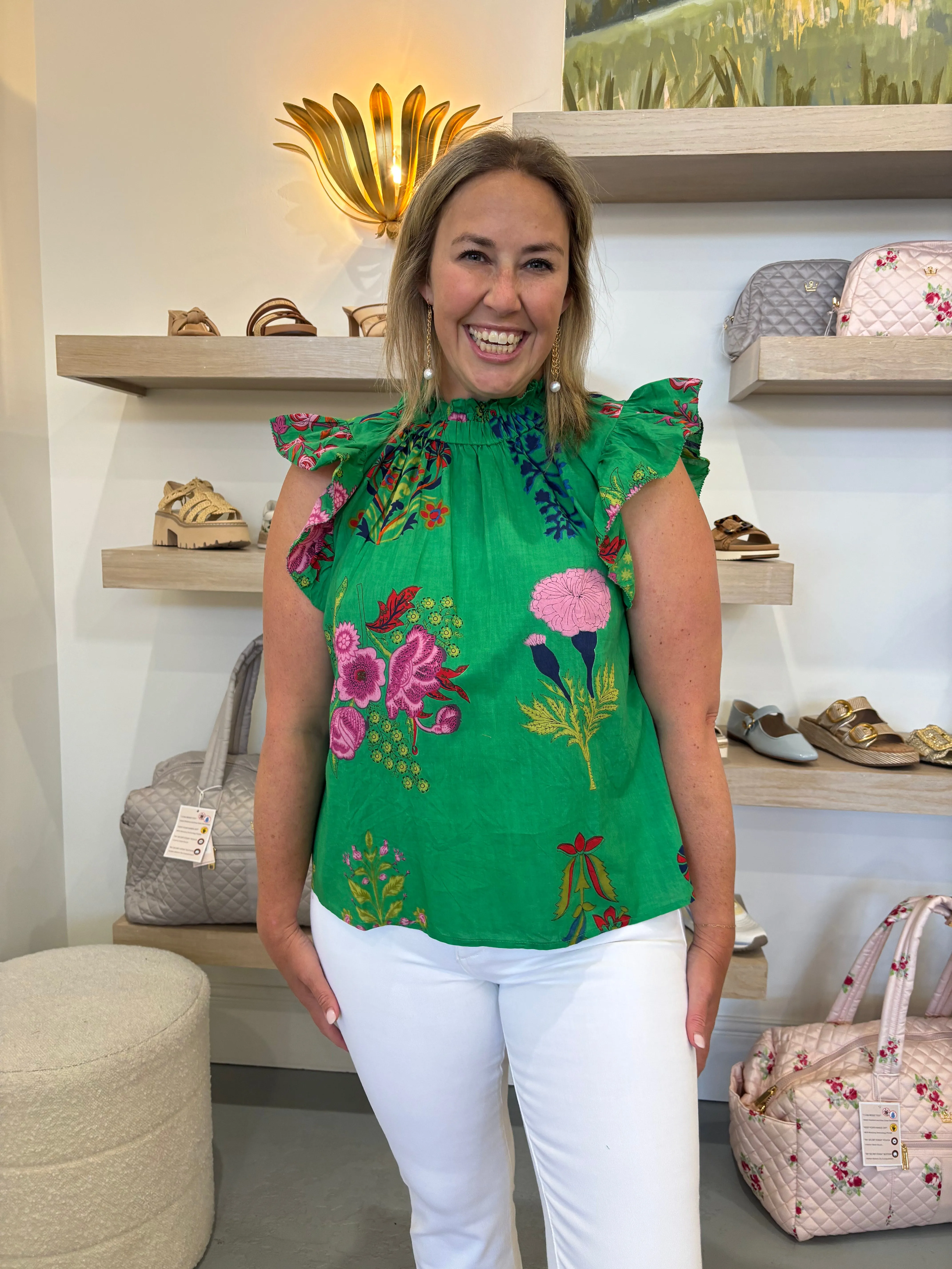 Regan High Neck Blouse