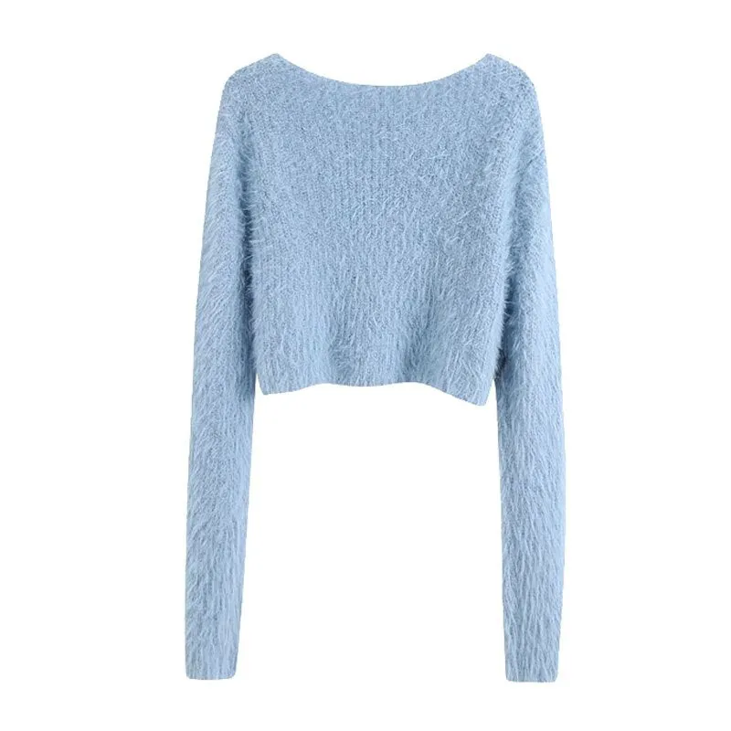SOFT TOUCH CROPPED KNITTED CARDIGAN