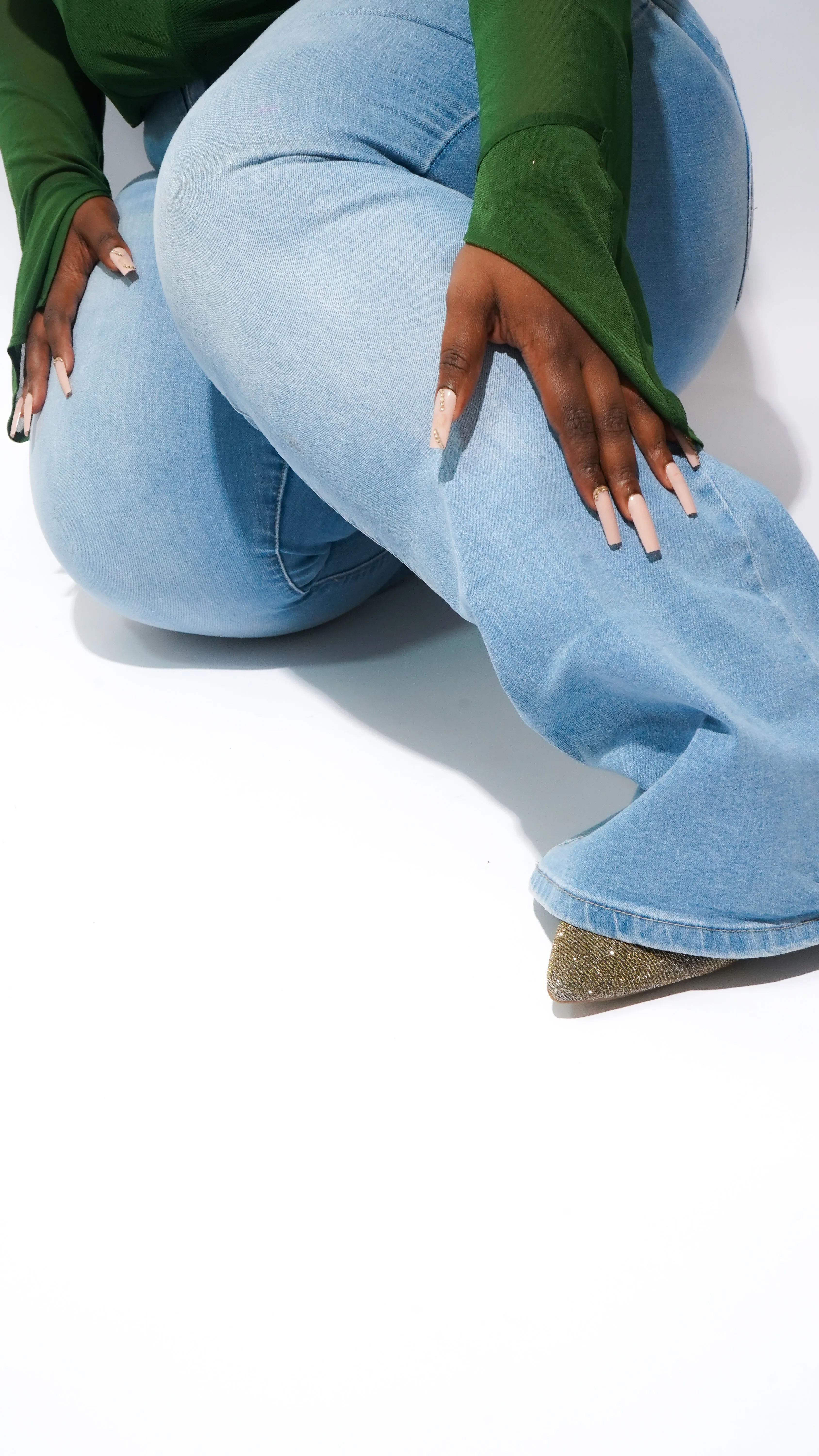 Time is Money High-Rise Flare Jean