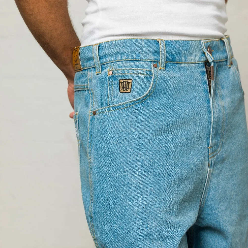 WNDRR Booster Denim Short - Washed Blue