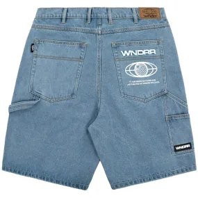 WNDRR Booster Denim Short - Washed Blue