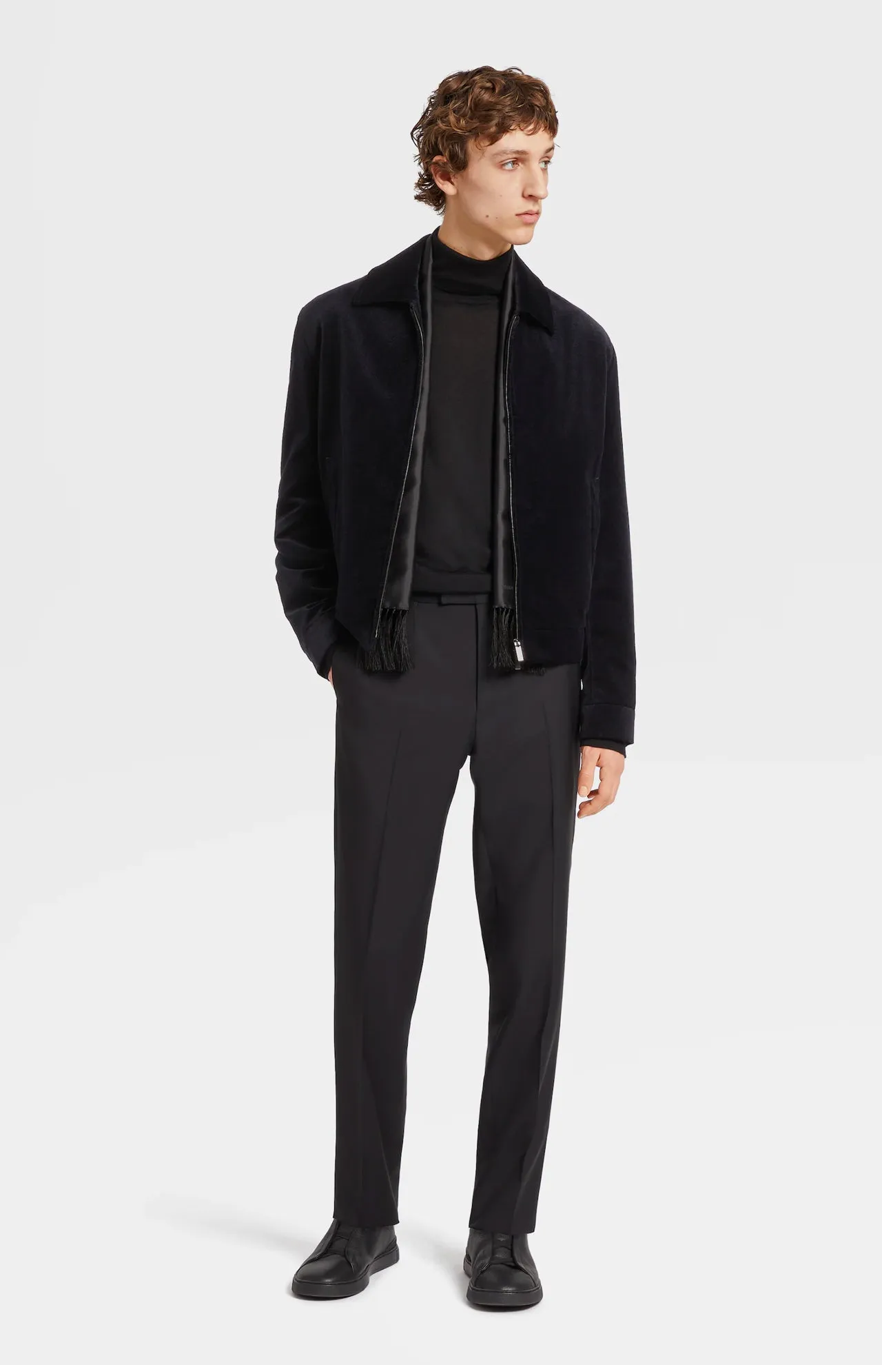 Wool and Mohair Evening Trousers