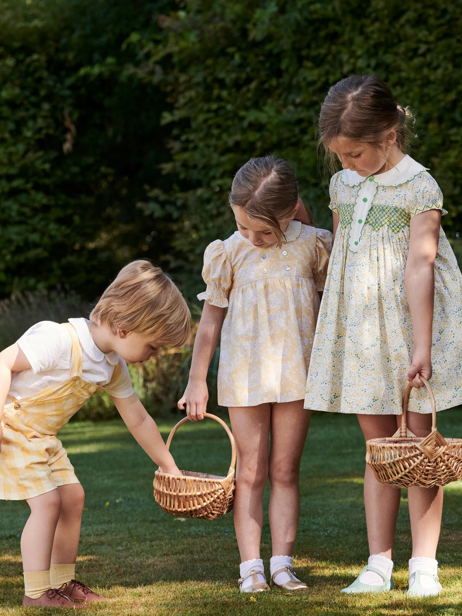 Yellow Gingham Ringo Baby Overalls
